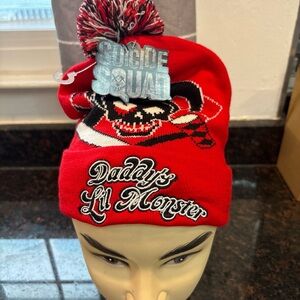 Rare New Licensed DC Comics Harley Quinn One Size Adult Beanie Suicide Squad
